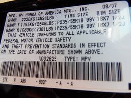 2008 ACURA RDX BLACK 2.3 TURBO AT 4WD A19004